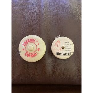 2 Enfamil Tape Measures Vintage  Advertising Celluloid